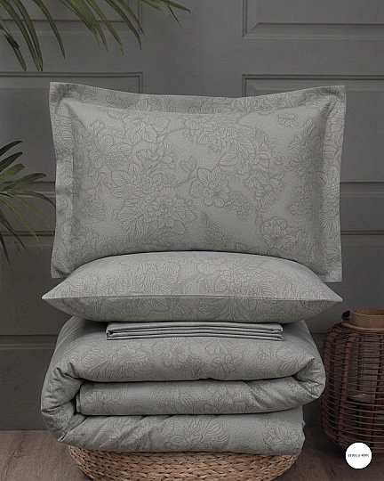 %100 Pamuklu Çift Kişilik Noktalı Güller Nevresim Takımı 200x220 Cm - 16