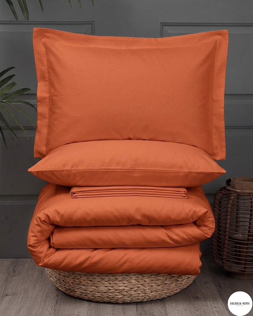 %100 Pamuklu Çift Kişilik Simple Chic Nevresim Takımı 200x220 Cm - 1