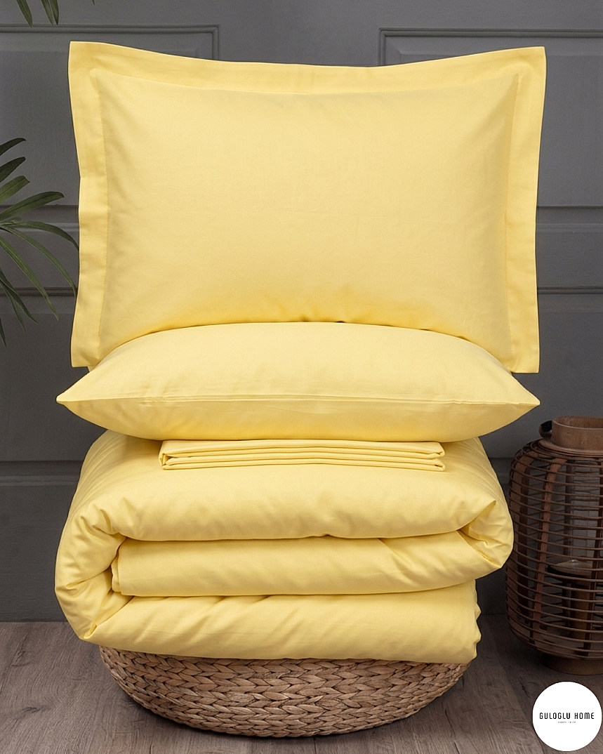 %100 Pamuklu Çift Kişilik Simple Chic Nevresim Takımı 200x220 Cm - 10
