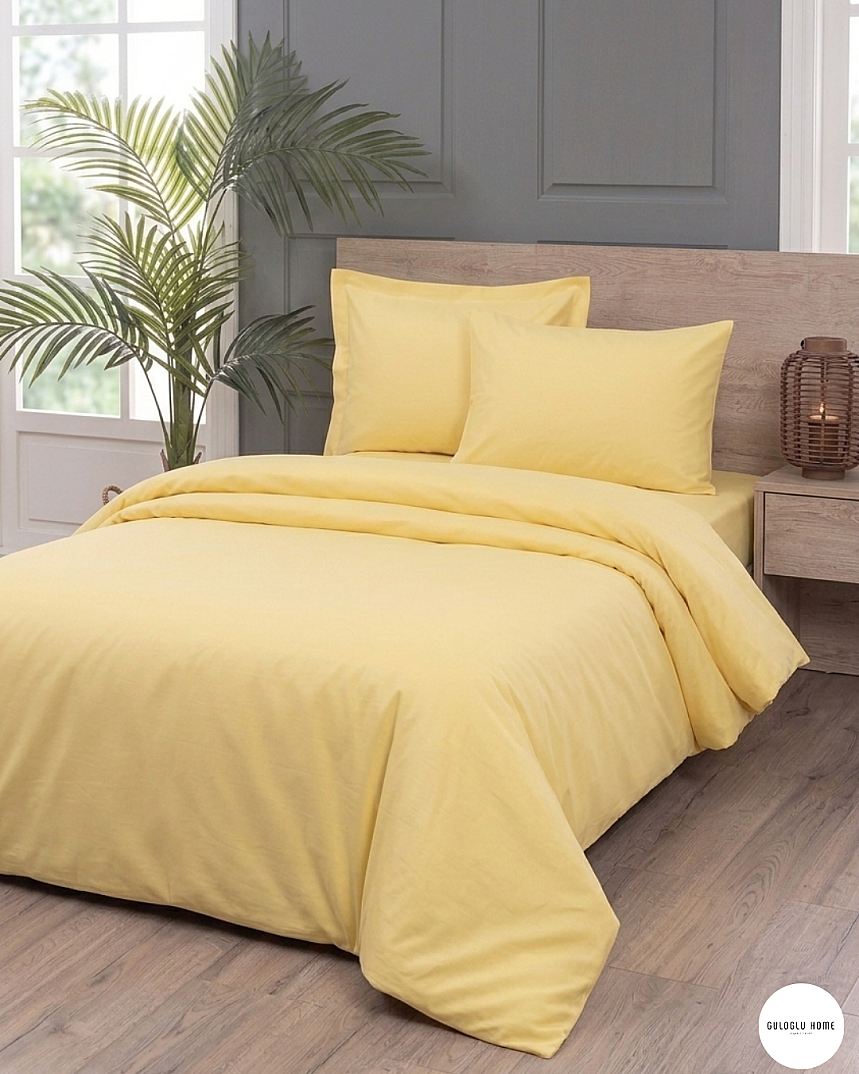 %100 Pamuklu Çift Kişilik Simple Chic Nevresim Takımı 200x220 Cm - 11