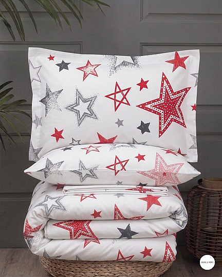 %100 Pamuklu Tek Kişilik Starlight Nevresim Takımı 160x220 cm