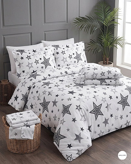 %100 Pamuklu Tek Kişilik Starlight Nevresim Takımı 160x220 cm - 4
