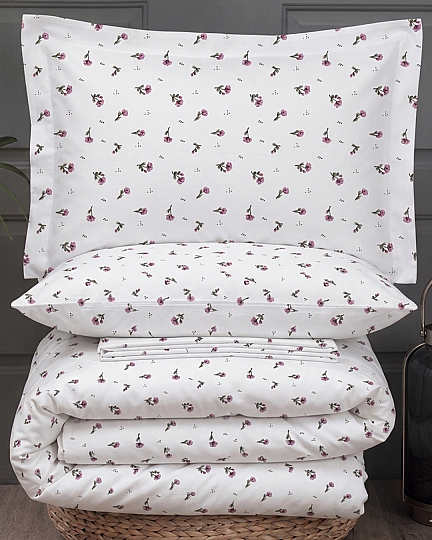 %100 Pamuklu Çift Kişilik Velvet Rose Nevresim Takımı 200x220 Cm