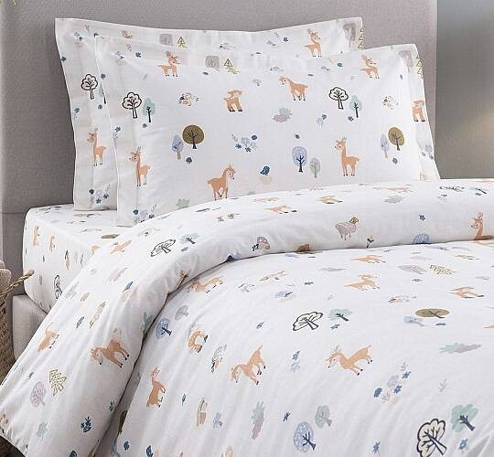 %100 Pamuklu Tek Kişilik Bambi'nin Dünyası Nevresim Takımı 160x220 Cm - 3