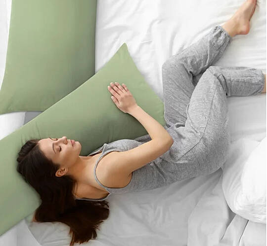 %100 Pamuklu Vücut Sarılma Yastık Kılıfı 50x150 cm - 8