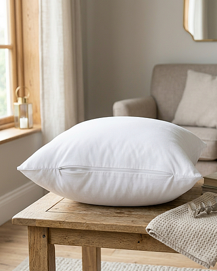 4'lü Paket Beyaz Kırlent İç Kılıfı 45x45 cm - Kırlent Kılıfı İç Astarı