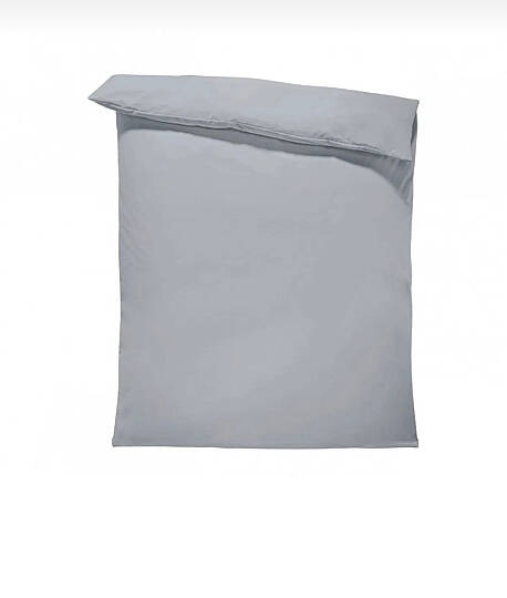 %100 Pamuklu Bebek Yorgan Kılıfı 100x150 Cm Gri