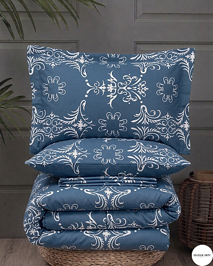 %100 Pamuklu Çift Kişilik Botanica Elegance Nevresim Takımı