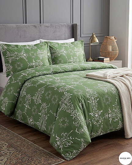 %100 Pamuklu Çift Kişilik Botanica Elegance Nevresim Takımı - 5