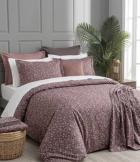 %100 Pamuklu Çift Kişilik Çıtır Çiçek Nevresim Takımı 200x220 Cm - 4